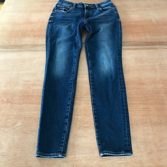 Azul by Moussy Skinny Jeans Women M Blue Mid Rise Medium Wash Stretch Preppy - Picture 1 of 12